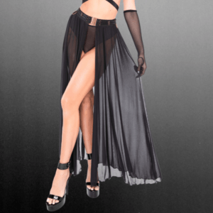 Goddess Skirt Black/Rose Gold