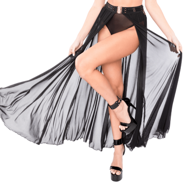 Goddess Skirt Black/Rose Gold